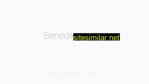 Benedikt similar sites