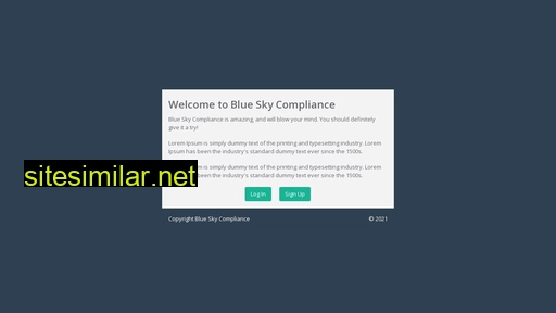 Blueskycompliance similar sites