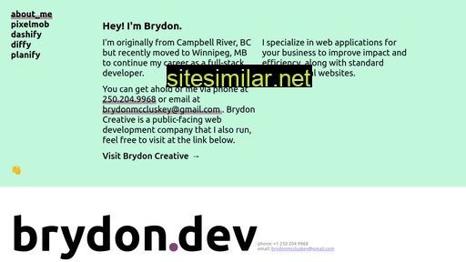 brydon.dev alternative sites