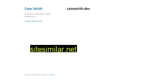 camsmith.dev alternative sites