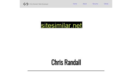 chrisrandall.dev alternative sites
