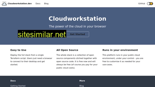cloudworkstation.dev alternative sites