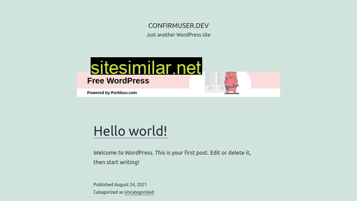 confirmuser.dev alternative sites