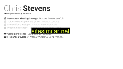 cstevens.dev alternative sites