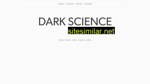 Darkscience similar sites