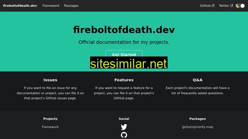 fireboltofdeath.dev alternative sites