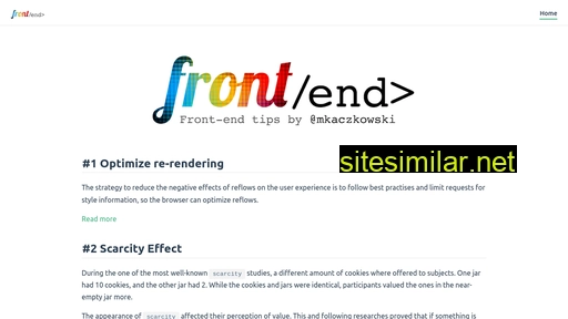 frontend-tips.dev alternative sites