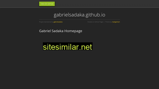 gabrielsadaka.dev alternative sites