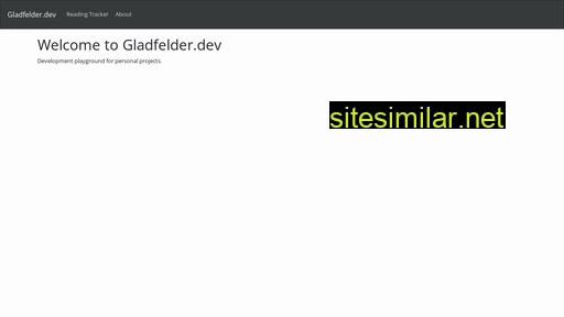 gladfelder.dev alternative sites