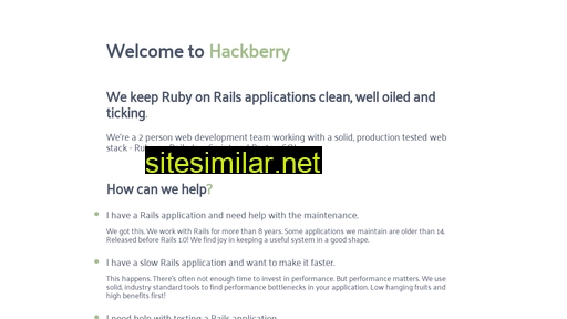 hackberry.dev alternative sites
