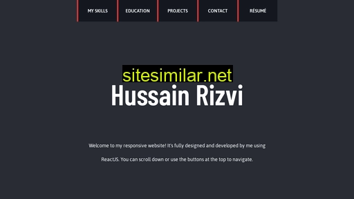 hussainrizvi.dev alternative sites