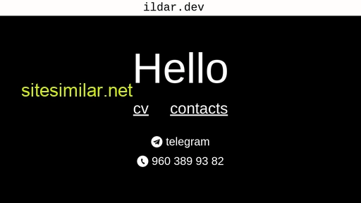 ildar.dev alternative sites