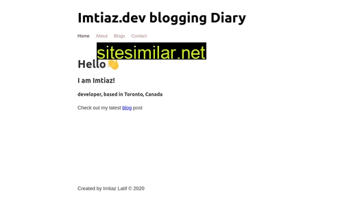 imtiaz.dev alternative sites