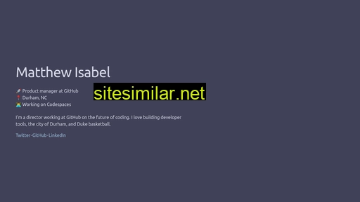 isabel.dev alternative sites