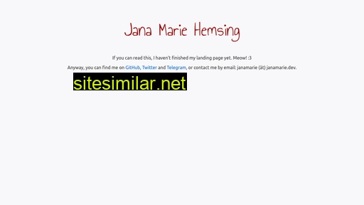 janamarie.dev alternative sites