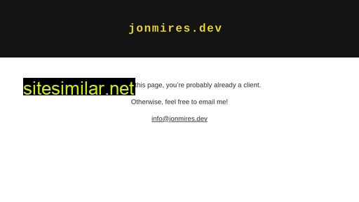 jonmires.dev alternative sites