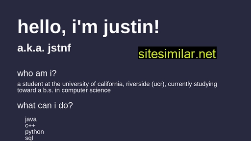 justinf.dev alternative sites