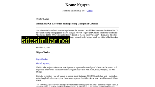 Keane similar sites