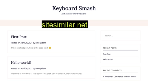 Keyboardsmash similar sites