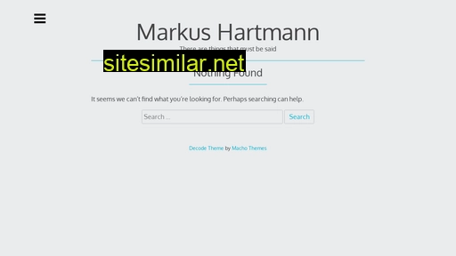 markushartmann.dev alternative sites