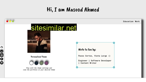 masoodahmad.dev alternative sites