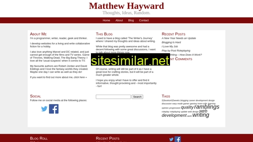 Matthewhayward similar sites