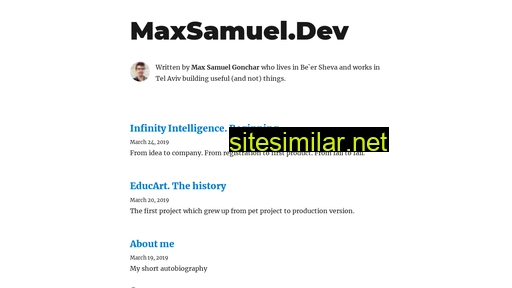 Maxsamuel similar sites