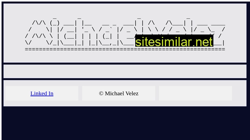 michaelvelez.dev alternative sites