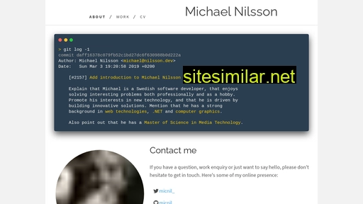 nilsson.dev alternative sites