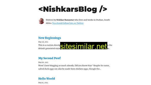 nishkarr.dev alternative sites