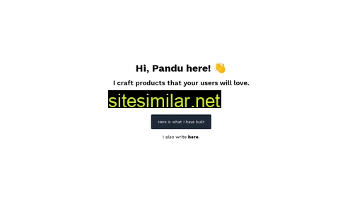pandurijal.dev alternative sites