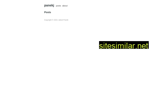 panekj.dev alternative sites