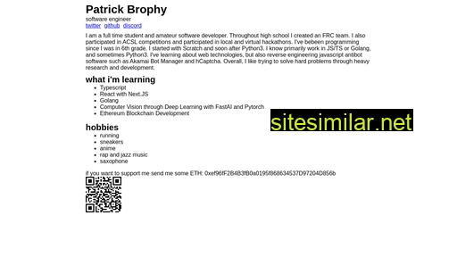 patrickbrophy.dev alternative sites