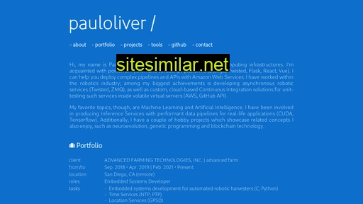 pauloliver.dev alternative sites