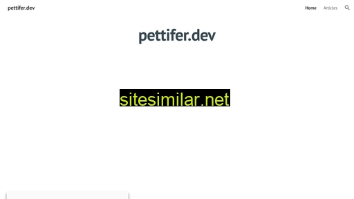 pettifer.dev alternative sites
