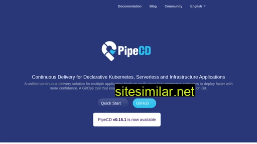 pipecd.dev alternative sites