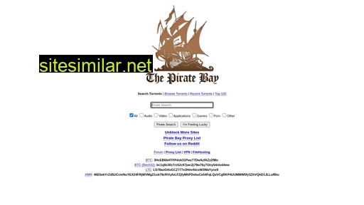 pirate-proxy.dev alternative sites