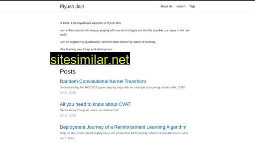 piyush.dev alternative sites