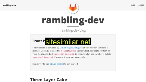 Rambling similar sites