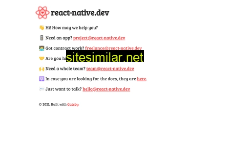 React-native similar sites