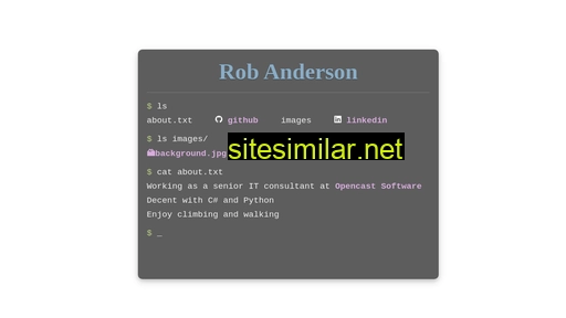 robanderson.dev alternative sites