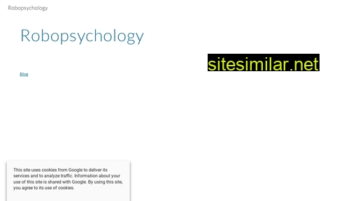 Robopsychology similar sites