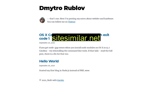 rublov.dev alternative sites