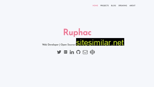 ruphaa.dev alternative sites