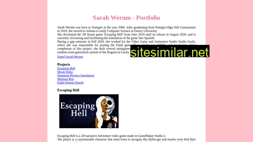 Sarahwerum similar sites