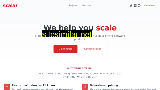 scalar.dev alternative sites
