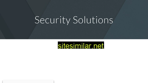 Securitysolutions similar sites