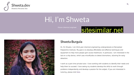 shweta.dev alternative sites