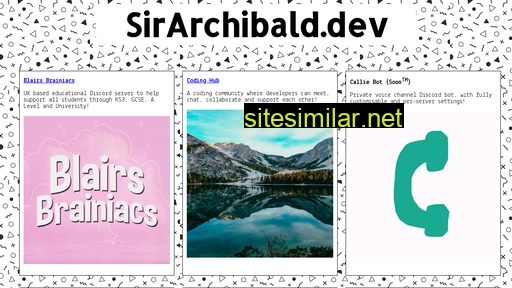 sirarchibald.dev alternative sites