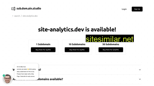site-analytics.dev alternative sites